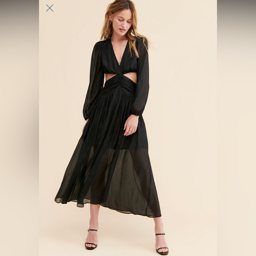 ASTR the Label Twist Cutout Waist Dress 🖤